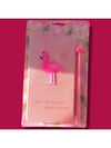 Flamingo Temalı Defter + Iğne Uçlu Tükenmez Kalem Set( Hediyelik Defter Seti Asortili)