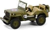 Greenlight 1/64 Battalion 64 Series 4 - 1942 Willys MB Jeep - British Army Command Car 61040-B