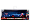 Jada Marvel Avengers 1:32 Diecast 1972 Plymouth GTX & Captain America Figure