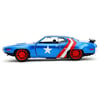 Jada Marvel Avengers 1:32 Diecast 1972 Plymouth GTX & Captain America Figure