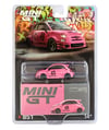 Mini GT 1/64 ABARTH 595 LB-WORKS x Abas Works Pink - Blister Paket MGT00851-BL