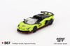 Mini GT 1/64 Lamborghini Aventador SVJ 63 Roadster Verde Shock - Blister Paket MGT00887-BL