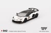 Mini GT 1/64 Lamborghini Aventador SVJ 63 Bianco Asopo MGT00842
