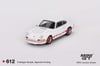 Mini GT 1/64 Porsche 911 Carrera RS 2.7 Grand Prix White with Red Livery 