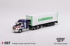 Mini GT 1/64 Western Star 49X Blue w/ 40' Reefer Container 