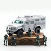 MINI VISUAL ART 1:64 Lenco BearCat G3 Armored Vehicle Gray with figures