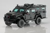 MINI VISUAL ART 1:64 Lenco BearCat G3 Armored Vehicle Black with figures