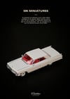MK Miniatures 1:64 Cadillac DeVille White&White Roof