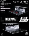 MoreArt 1/64 Assembly Diorama Auto Modification Shop with LED Light LBWK Livery