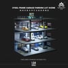 MoreArt 1/64 STEEL FRAME GARAGE PARKING LOT SCENE (3 KATLI) MO922001