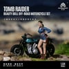 MoreArt 1:64 TOMB RAIDER BEAUTY DOLL OFF-ROAD MOTORCYCLE SET