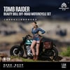 MoreArt 1:64 TOMB RAIDER BEAUTY DOLL OFF-ROAD MOTORCYCLE SET