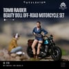 MoreArt 1:64 TOMB RAIDER BEAUTY DOLL OFF-ROAD MOTORCYCLE SET