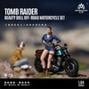 MoreArt 1:64 TOMB RAIDER BEAUTY DOLL OFF-ROAD MOTORCYCLE SET