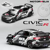 Motorhelix 1:64 Honda Civic TYPE R (FL5) HKS Livery -Matte Black