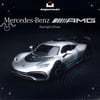 Original Model 1/64 Mercedes Benz AMG One Starlight Silver Diecast Model (Limited 999pc)