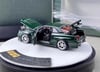 PGM 1/64 Nissan Skyline GT-R R34 Z-Tune British Green Luxury Round Stand Version