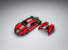 Rhino Model RM Ford GT40 Transparent Red 1:64