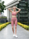 Biker Tayt Koyu Rose