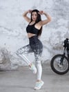 Desenli Ekstra Yüksek Bel Spor Tayt 720