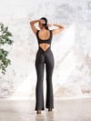 İspanyol Scrunch Butt Tulum Siyah Renk 1500