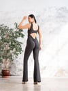 İspanyol Scrunch Butt Tulum Siyah Renk 1500