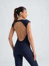 Luna Backless Lacivert Renk 3302