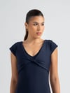 Luna Backless Lacivert Renk 3302