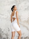 Şort Scrunch Butt Tulum Beyaz Renk 1706