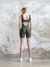 Şort Scrunch Butt Tulum Haki Renk 1702