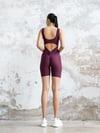 Şort Scrunch Butt Tulum Mürdüm Rengi 1701