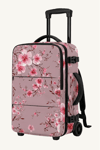 ✈️ WOYS TRAVEL Valize Gerek Bırakmayan Kabin Boy Pembe Çiçek Desenli Seyahat Çantası