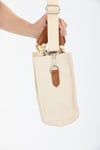 Kadın Krem Kanvas Çapraz Askılı Mini The Tote Bag El Omuz Çanta