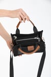 Kadın Siyah Kanvas Çapraz Askılı Mini The Tote Bag El Omuz Çanta