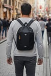 Siyah Mini Sırt Çantası | Günlük Kullanım & Yürüyüş | 10 Litre | Unisex