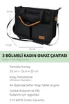 ÜÇ GÖZLÜ THE TOTE BAG CANVAS KADIN OMUZ ÇANTA