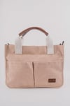 ÜÇ GÖZLÜ THE TOTE BAG DÜZ BEJ CANVAS KADIN OMUZ ÇANTA