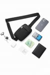 Unisex Impertex Kumaş Telefon Bölmeli Bel Ve Çapraz Omuz Çanta Göğüs Seyahet Günlük Bodybag
