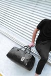 Unisex Su Geçirmez Profesyonel Siyah Spor Çantası - Fitness Sporcu Çantası No 19