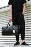 Unisex Su Geçirmez Profesyonel Siyah Spor Çantası - Fitness Sporcu Çantası No 19