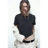 Atasoy Crop T-Shirt Siyah