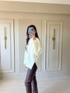 Teddy baskılı Bej sweatshirt