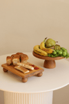 2 Li 25/10 Lucca Ve 17x25 Cm Risus Ahşap Dikdörtgen Pasta Sunum Servis Tabağı Seti