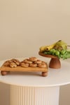 2 Li 25/10 Lucca Ve 17x30 Cm Risus Ahşap Dikdörtgen Pasta Sunum Servis Tabağı Seti