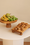 2 Li 29/12 Lucca Ve 17x25 Cm Risus Ahşap Dikdörtgen Pasta Sunum Servis Tabağı Seti