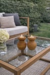 2'Lİ Büyük Nar Model Tealight Ahşap Şamdan Seti Dekoratif Şamdan
