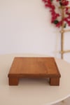 3 Lü 25 Cm Risus, 17x25 Cm Risus, 25x25 Cm Tiyos Ahşap Kahvaltılık Sunum Servis Tabağı Seti