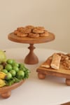 3 lü 25/14 Cm. Mummy, 25 Cm Risus Ve 17x25 Cm Risus Ahşap Pasta Sunum Servis Tabağı Seti