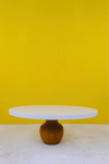 30 cm. Mdf Beyaz Tabak Nar Model Ahşap Ayaklı Pasta Sunum Tabağı