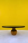 30 cm Mdf Siyah Tabak Nar Model Ahşap Ayaklı Pasta Sunum Tabağı